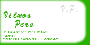 vilmos pers business card